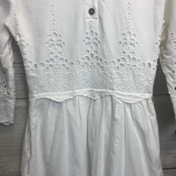 Dolce Vita White Eyelet A Line Mini Dress Medium - Picture 14 of 15